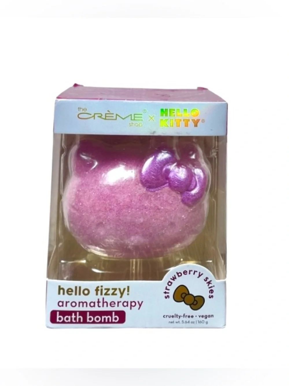 Pink 'Strawberry Skies' Aromatherapy Bath Bomb